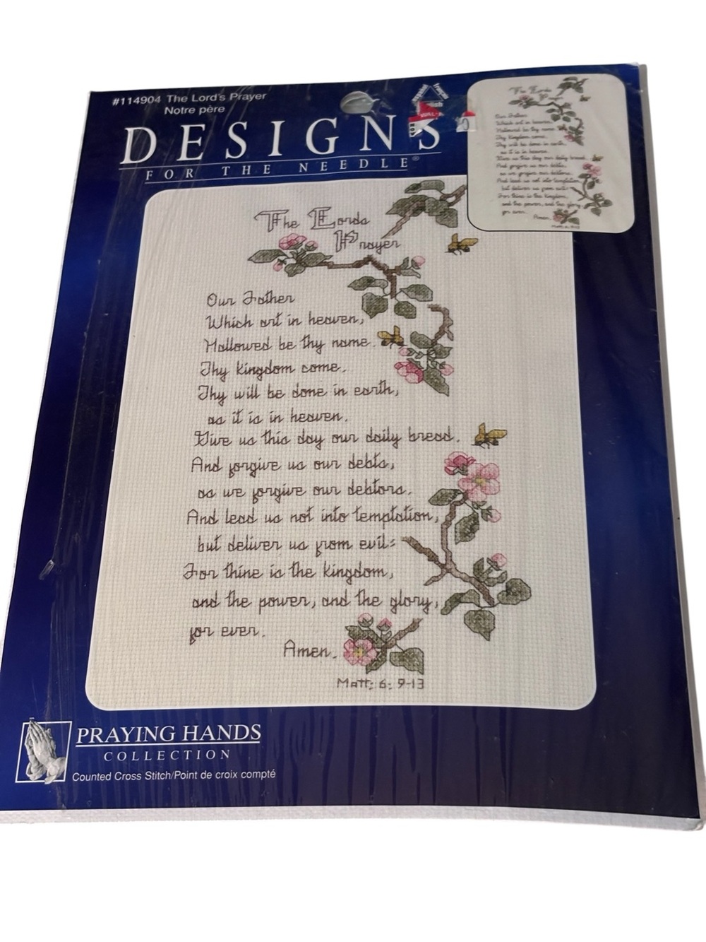 Designs For The Needle Counted Cross Stitch Kit THE LORD’S PRAYER 114904